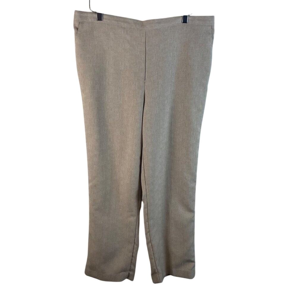 Alfred Dunner Women’s Tan Pull-On Style Pants Size 18